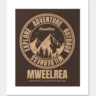 Mountain Hike In Mweelrea Ireland, Hiker’s HikingTrails Posters and Art